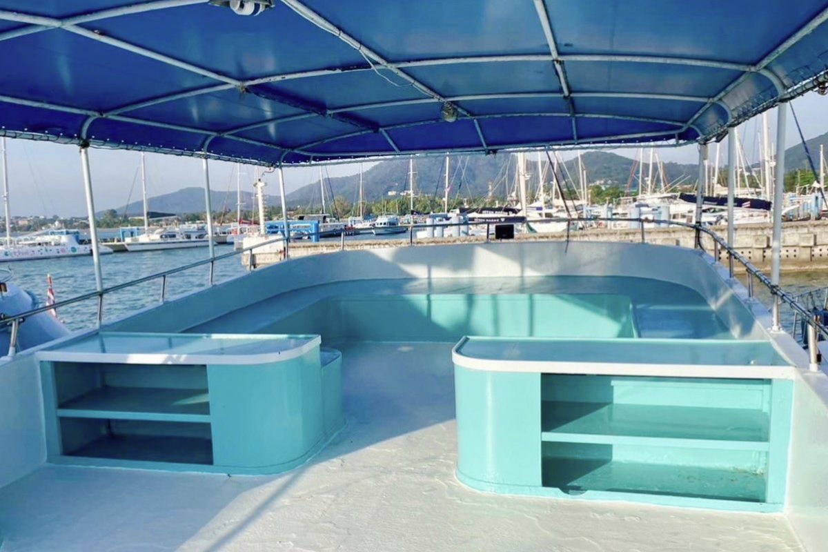 Fishing Boat Inside Top Deck - Phuket Private Fishing Charter - S9